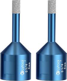 Diamantbohrer, Lytool 2 tlg Fliesenbohrer 6 mm Set 