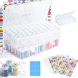 Diamond Painting Aufbewahrungsbox, 2 Sets mit 120