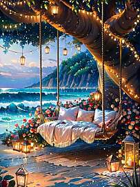 Diamond Painting Erwachsene Meer - 5D Diamant