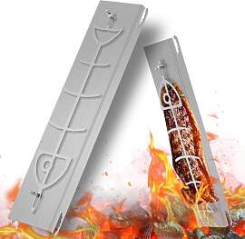 Dibaful Flammlachsbrett Lachsbrett aus Edelstahl