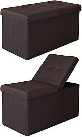 Dibea Sitzbank mit Stauraum 76x38x38 cm, mit