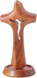 DICOSMETIC 14cm Holz Stehendes Kreuz Kreative