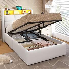 DICTAC Jugendbett 90x200 mit LED Beleuchtung und