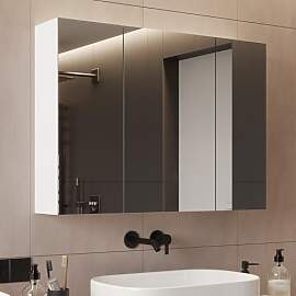DICTAC Spiegelschrank Bad 80x60x16cm Badschrank