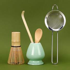 DiDiBirDi Matcha Schneebesen Set, Matcha
