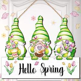 DIELOVEHUA Türschild Willkommen, Frühling