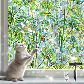 DIFIT Fensterfolie Blickdicht, Buntglas