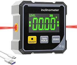 Digitaler Winkelmesser mit elektronischem Laser -