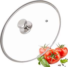 DIIG Pfannendeckel 30 cm, Glasdeckel mit