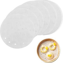 Dim Sum Papier 200 Stück Dampfgarer Perforiert