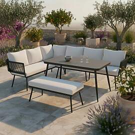 Dining-Loungeset Camea Grau