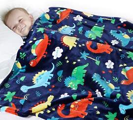 Dinosaurier Decke für Kinder, Kuschelige Dino