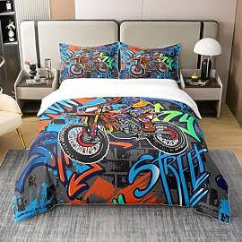 Dirt Bike 100% Baumwolle Bettbezug für Jungen