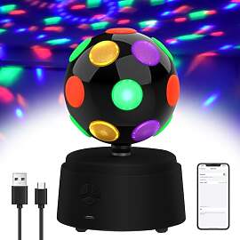 Disco Kugel, 360° Rotierende Discokugel, Disco