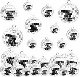 Disco Spiegel Ball, 25 Stück Silber Spiegelkugel