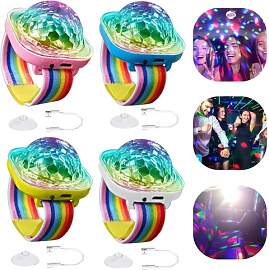 Discokugel Armband Partylicht, 4 Pack