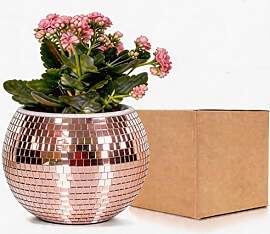 Discokugel Blumentopf,Übertöpfe Spiegelkugel