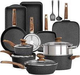 DishDelight Induktions-Kochgeschirr-Set mit