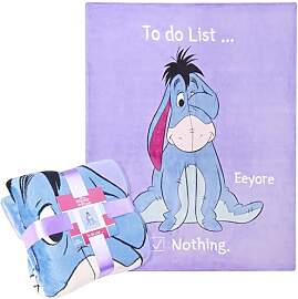 Disney Eeyore Kuscheldecke Flauschig 150x130cm,