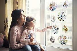 Disney Fenstersticker - Frozen Springday Bubbles - 