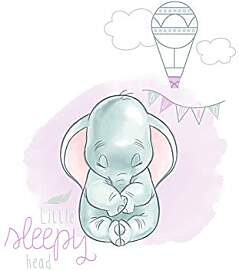 Disney Wandbild von Komar | Dumbo Sleepy |