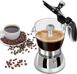 DITOSH 4 Tasse Kunststoff Transparent Moka Pot