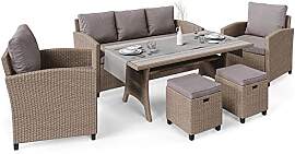 di volio Polyrattan Sitzgruppe Genova - Lounge Set 