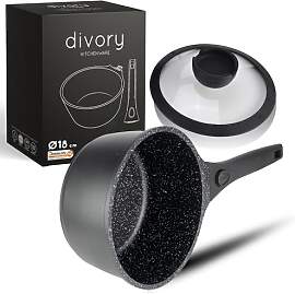 DIVORY Kasserolle 18cm abnehmbarer Griff - 2L