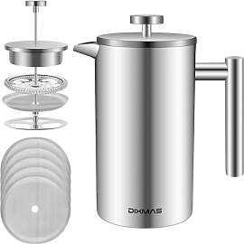 Dixmas French Press Kaffeebereiter Edelstahl 350