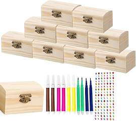 DIY Bastelbox aus Holz, 10 Pack kleine