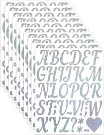 DIYBravo 10 Blätter Buchstaben Aufkleber Stickers 