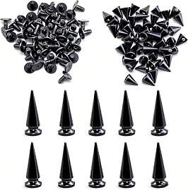 DIYCUT 50+10 Stück Metall Punk Ziernieten, 10 mm