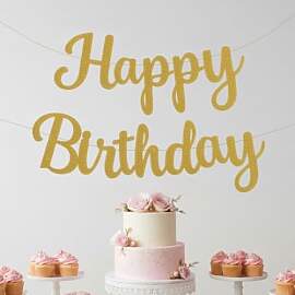 DIY Happy Birthday Girlande aus
