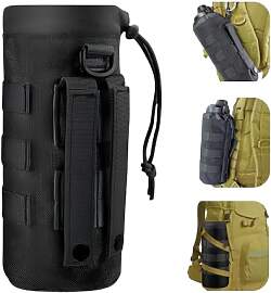 Diyxisk Flaschenhalter Rucksack Einstellbar Molle