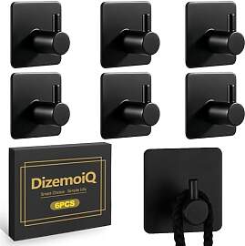 DizemoiQ 6er Set Handtuchhalter ohne Bohren