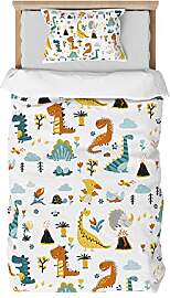 DJDEA Kinderbettwäsche 100x135 - Dinosaurier
