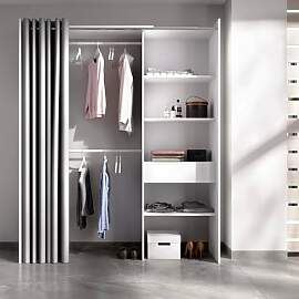 Dmora - Großer Kleiderschrank Wetterhorn,