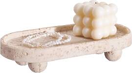DN DECONATION Dekotablett Oval Harz 24x5 cm