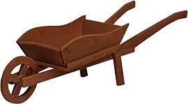 dobar® 29195FSC Pflanzschubkarre aus Holz |