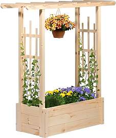 dobar® Pflanzkasten Pergola mit integrierter