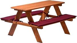 dobar® Picknicktisch für Kinder | Sitzbank aus
