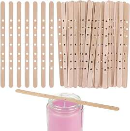 Dochthalter Holz,50 Stück Kerzendochthalter aus