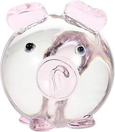 DOITOOL Kristallglas Schwein Figur