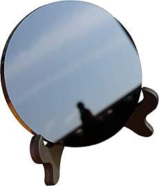 DOITOOL Schwarzer Obsidian Spiegel 4.72X4.72In