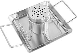 Dokeno Brathähnchen-Bräter aus Edelstahl,27,5 x