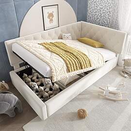 Dolamaní Boxspringbett Eckbett 90x200 cm,
