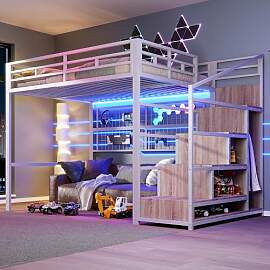 Dolamaní Hochbett Erwachsene 140x200 cm Metall