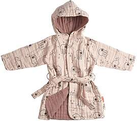 Done by Deer Kinder-Bademantel 1-2 Jahre Sea