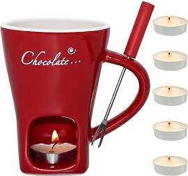 Dongcill Schokofondue Tasse, 200ml Schokoladen