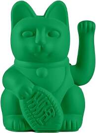 DONKEY Lucky Cat Vivid Green - Winkekatze, Maneki